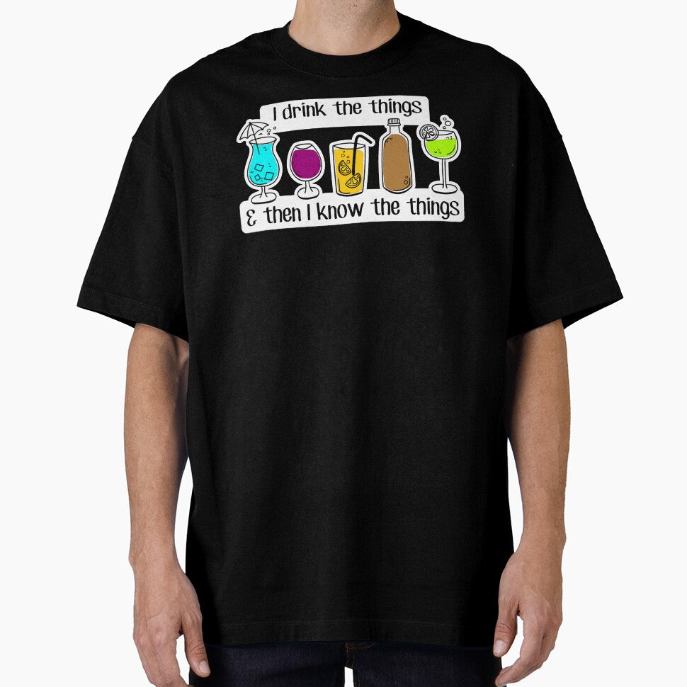FUNNY cocktail lovers - I DRINK and know THINGS - social drinker - introverted extrovert by originalsusie