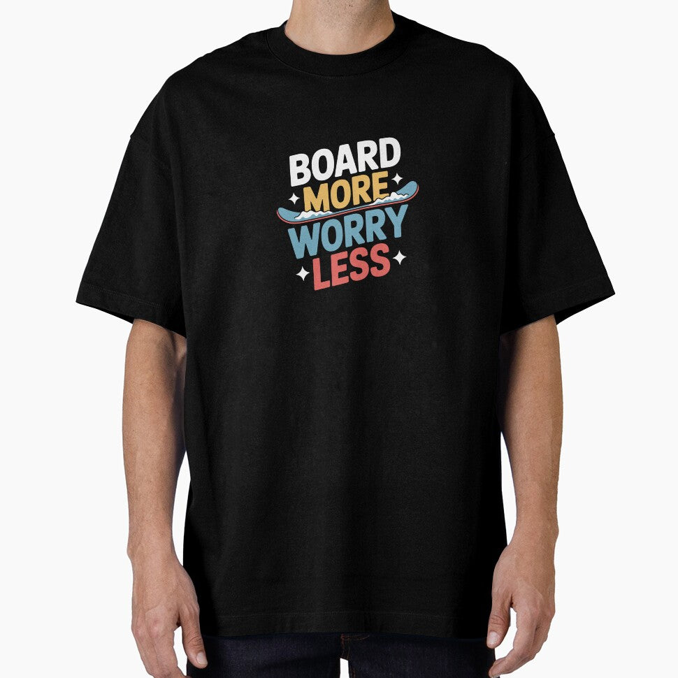 Board More Worry Less by theartfulaspie T-Shirts, Hoodie, Sweatshirt | BlankRebels.com (Image 1)