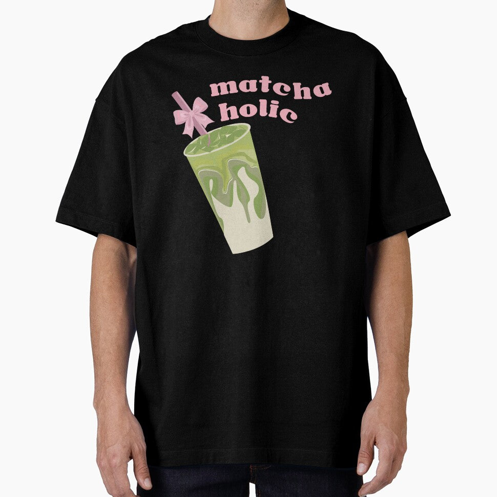 Matchaholic Matcha Latte Sticker by burmacat T-Shirts, Hoodie, Sweatshirt | BlankRebels.com (Image 1)