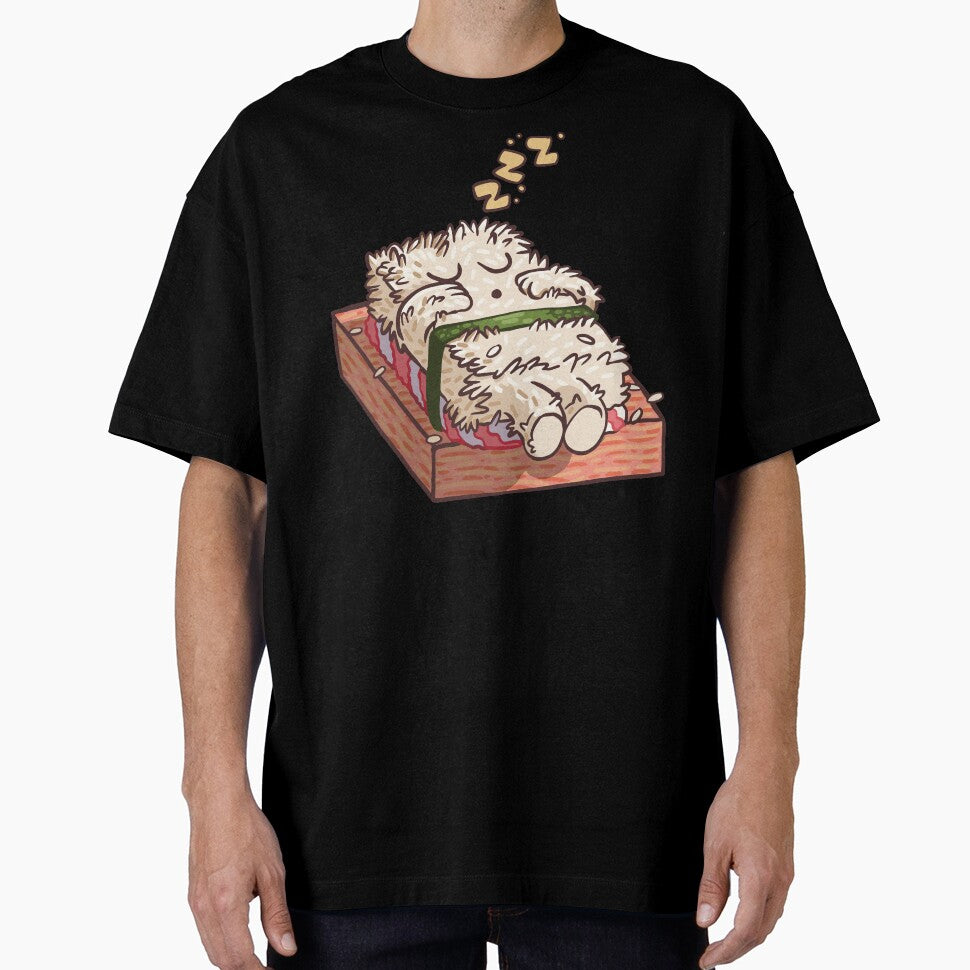 Cute Kawaii Sleeping Sushi by OnepixArt T-Shirts, Hoodie, Sweatshirt | BlankRebels.com (Image 1)