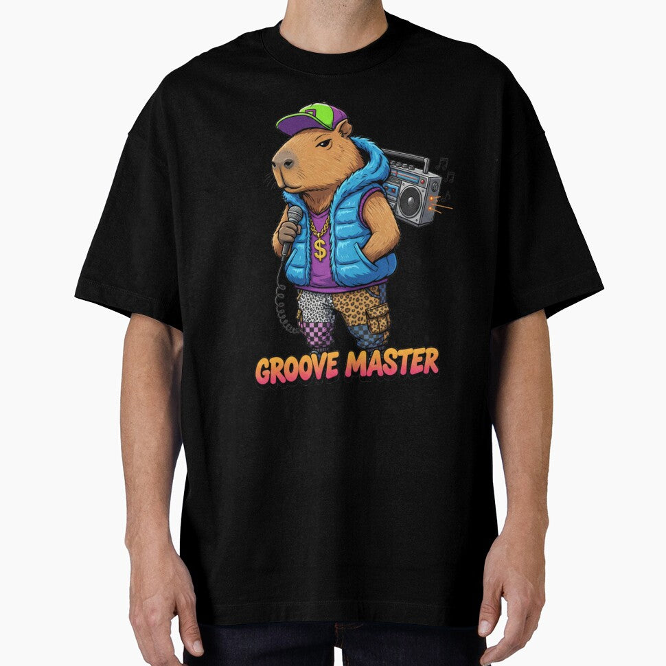 Retro 90s Hip Hop Capybara with Boombox by Pixeloom Store T-Shirts, Hoodie, Sweatshirt | BlankRebels.com (Image 1)