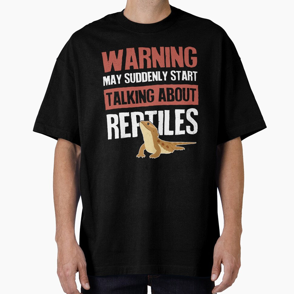 Bearded Dragon Lizard Reptile Warning by Clara Hollins T-Shirts, Hoodie, Sweatshirt | BlankRebels.com (Image 1)