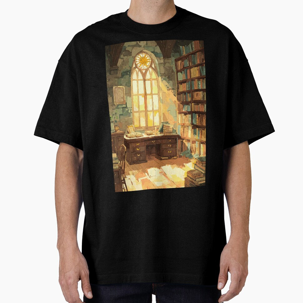 Scholar’s Sanctuary Sunlit Library Light Academia by bapupa T-Shirts, Hoodie, Sweatshirt | BlankRebels.com (Image 1)