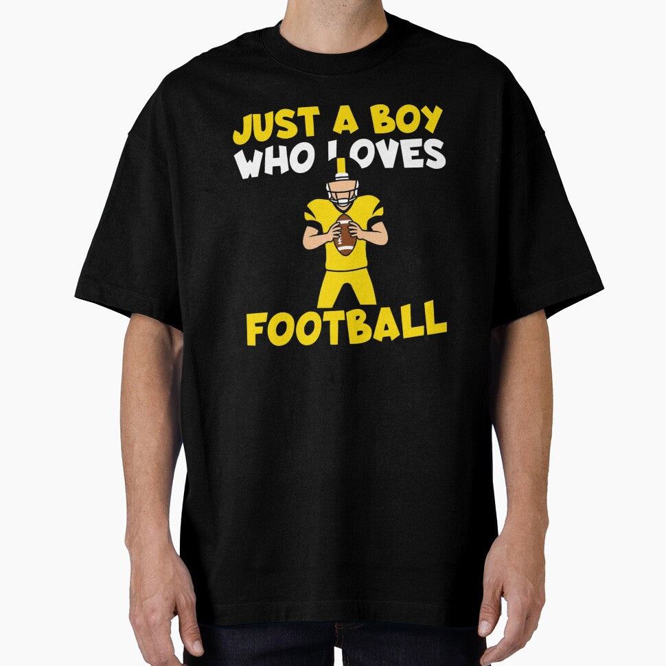 Just A Boy Who Loves Football by Gogetgiggles T-Shirts, Hoodie, Sweatshirt | BlankRebels.com (Image 1)