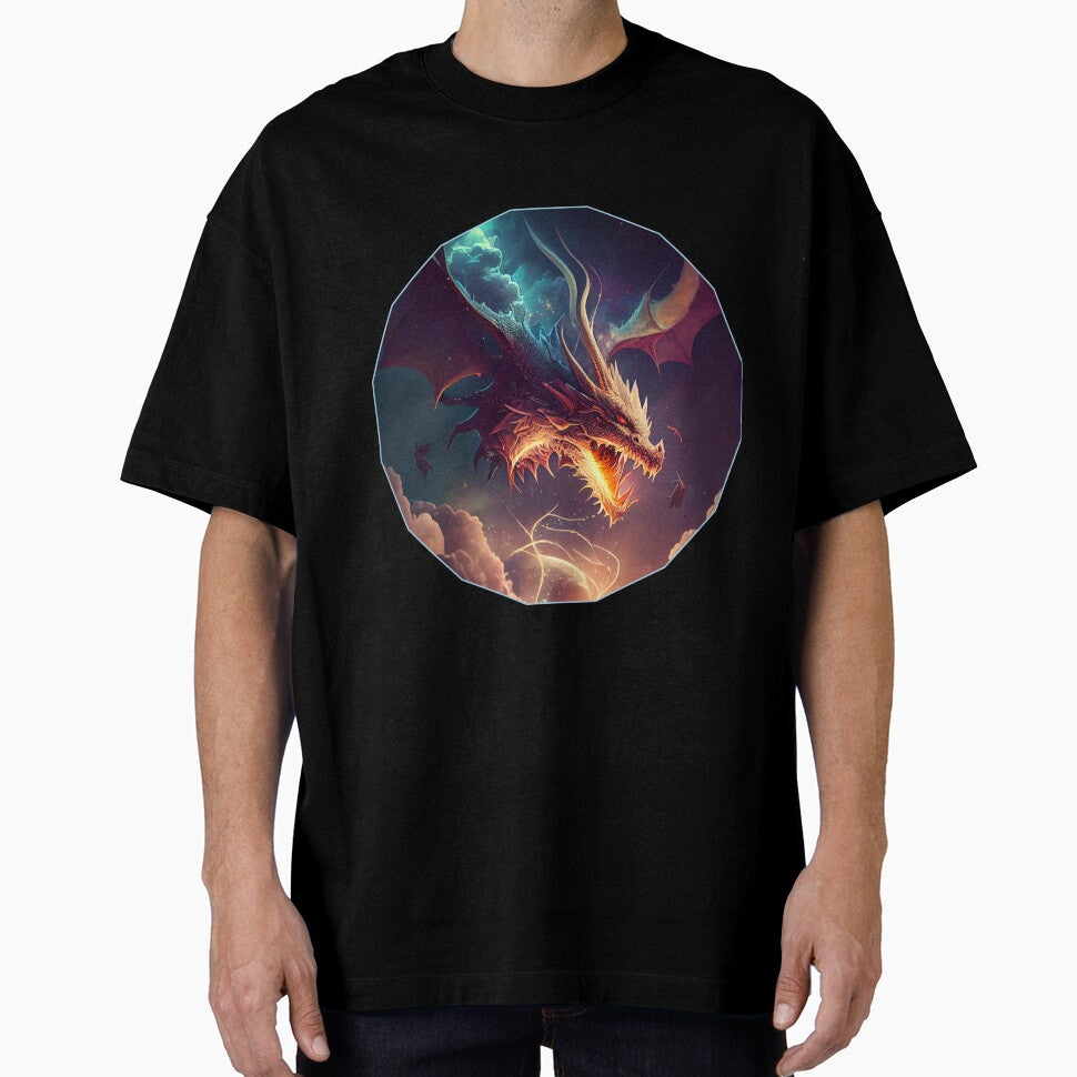 Mystical dragon flying in the clouds by HarriPaloma T-Shirts, Hoodie, Sweatshirt | BlankRebels.com (Image 1)