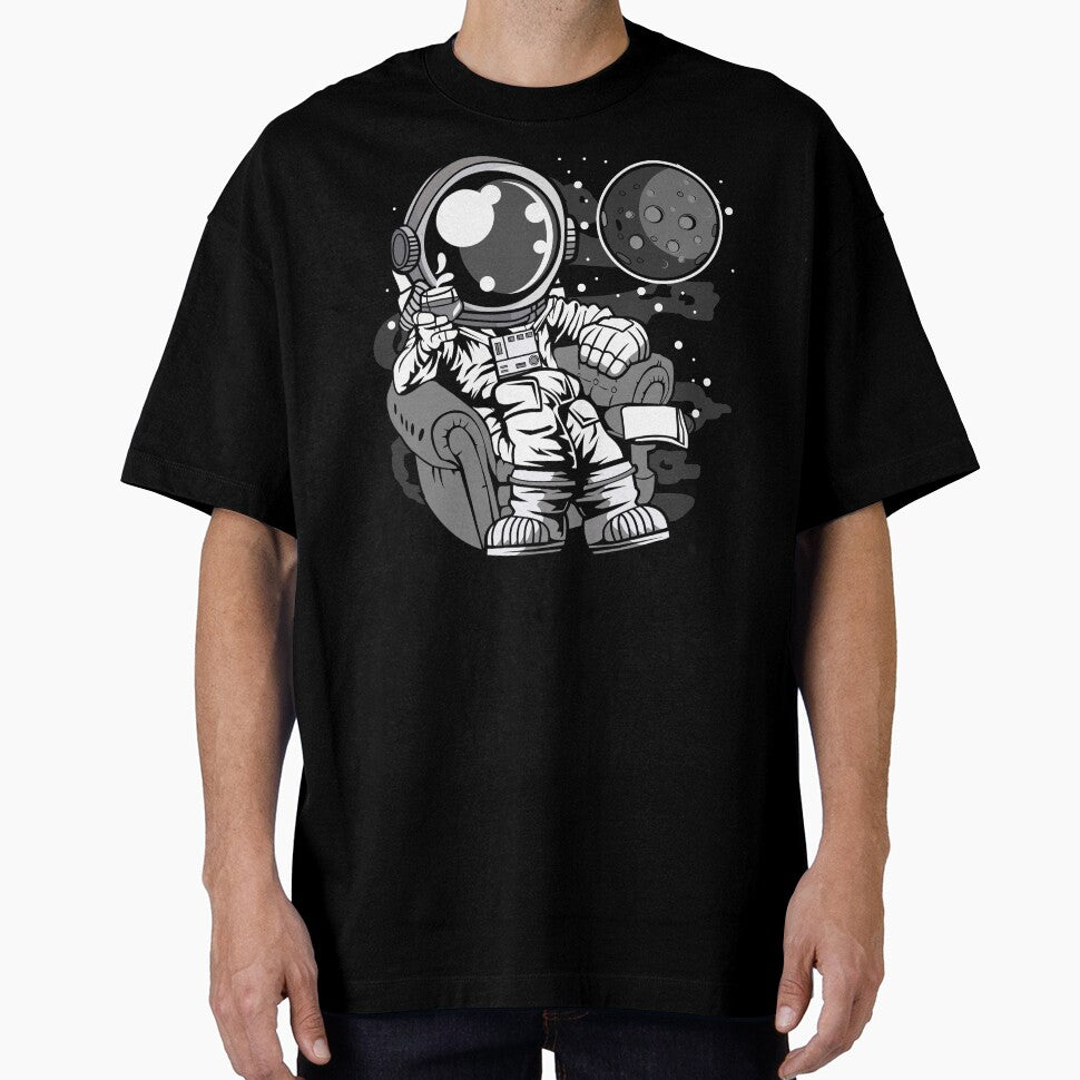 Astronaut Drinking - Funny Outer Space Lovers by Desteroids T-Shirts, Hoodie, Sweatshirt | BlankRebels.com (Image 1)