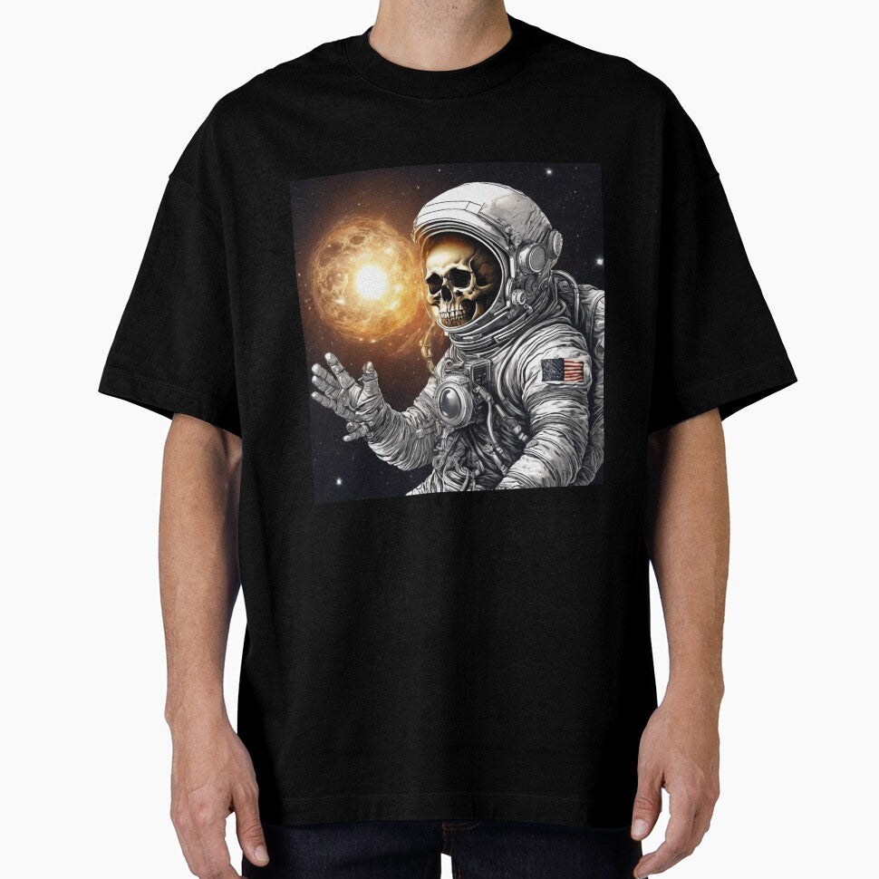 Skeleton Astronaut | Space Skull | Dystopian Art | Skull Astronaut Artwork | Fantasy Astronaut Skull by... (Image 1)
