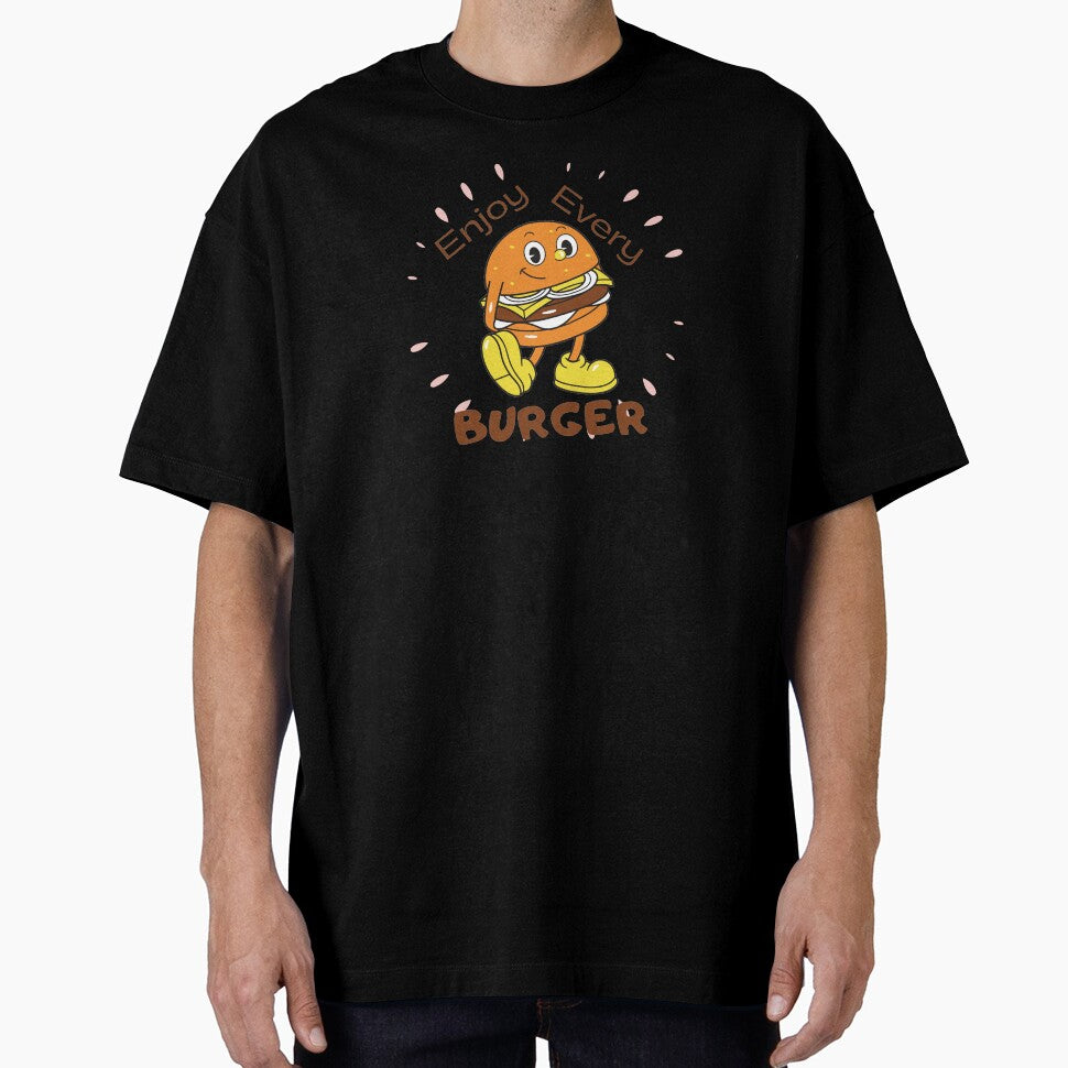 Enjoy every burger black text by wiggy38 T-Shirts, Hoodie, Sweatshirt | BlankRebels.com (Image 1)