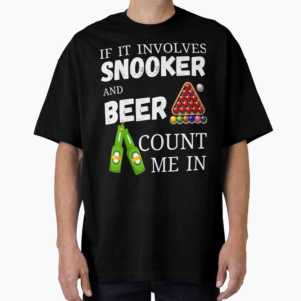 Snooker sport and beer drinking design by PinkArtDesigns