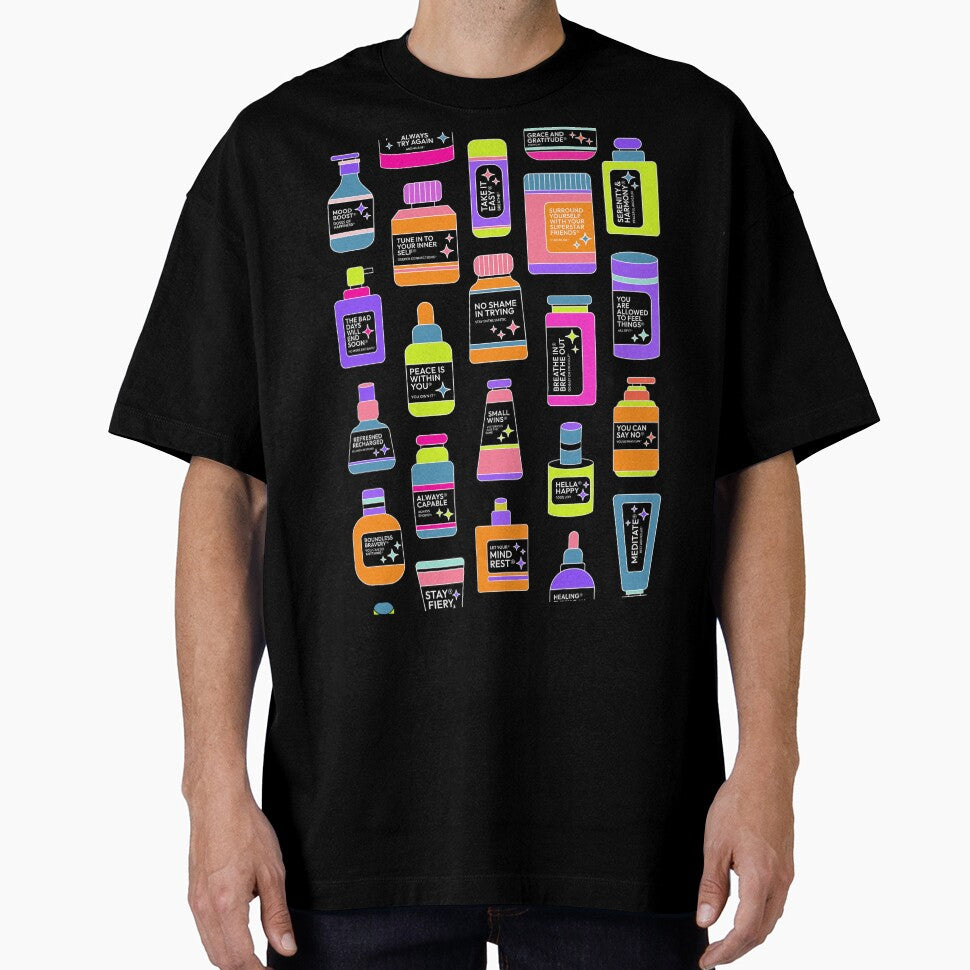 Self-Care Prescriptions – Aesthetic Positivity Boost by PunjabanJatti T-Shirts, Hoodie, Sweatshirt (Image 1)