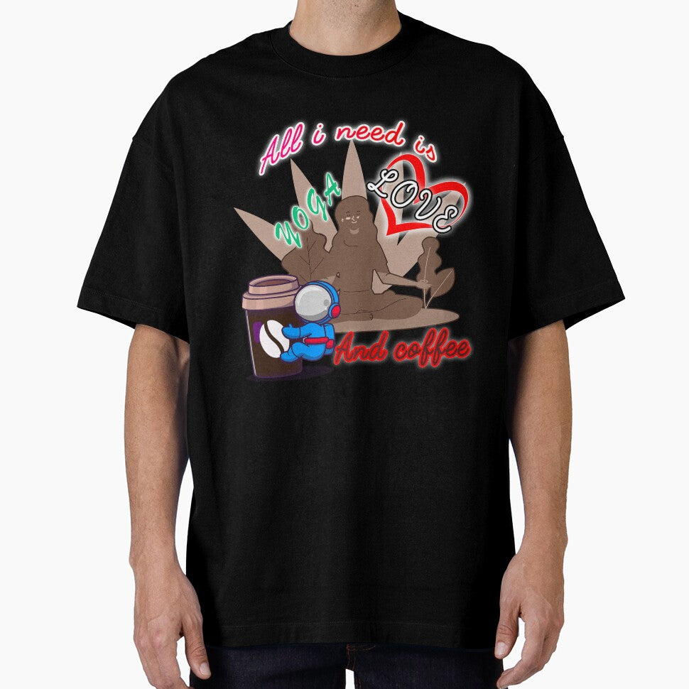 All i need is love and yoga and after dinner coffee cool shirt , cute accessories by Yushidesign
