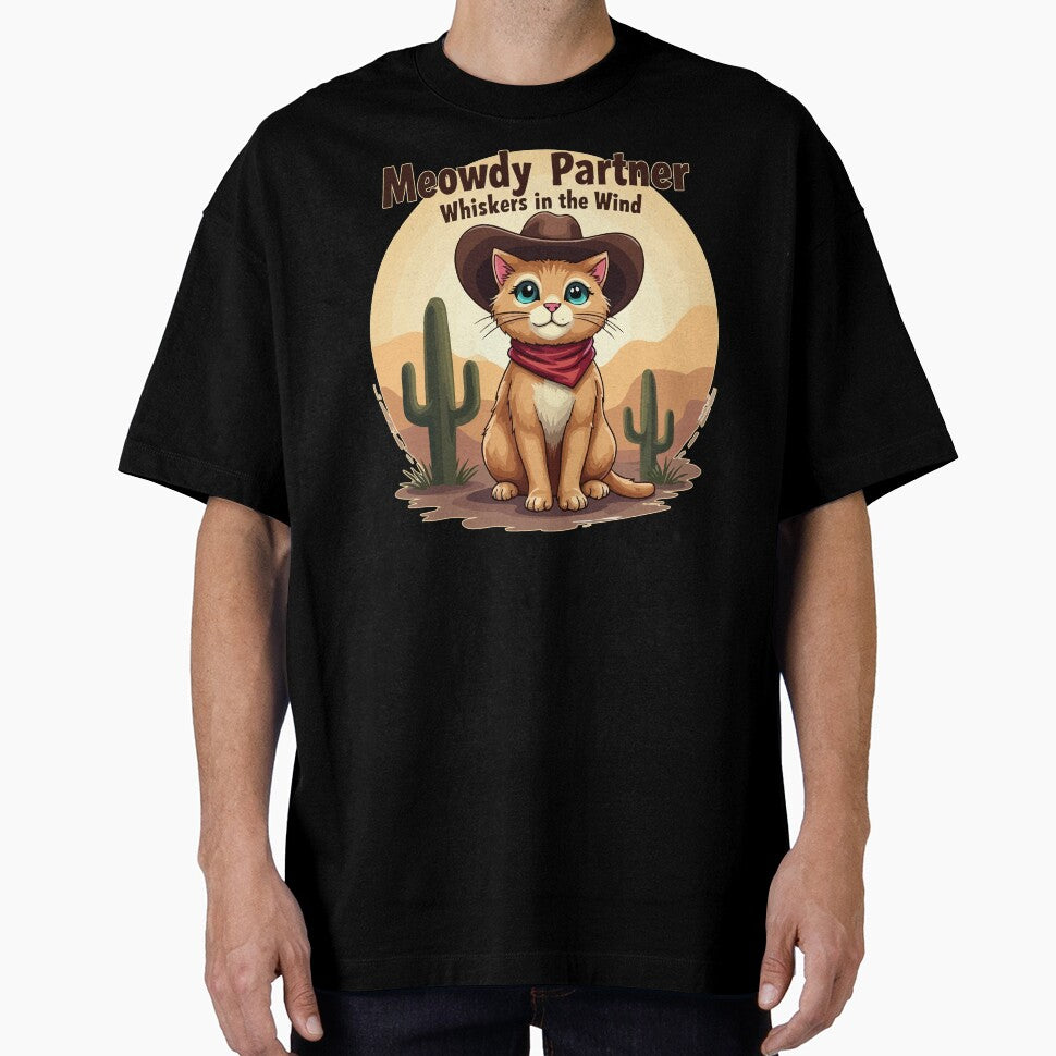 Meowdy Partner Whiskers in the Wind Kawaii by TomFrontierArt T-Shirts, Hoodie, Sweatshirt | BlankRebels.com (Image 1)