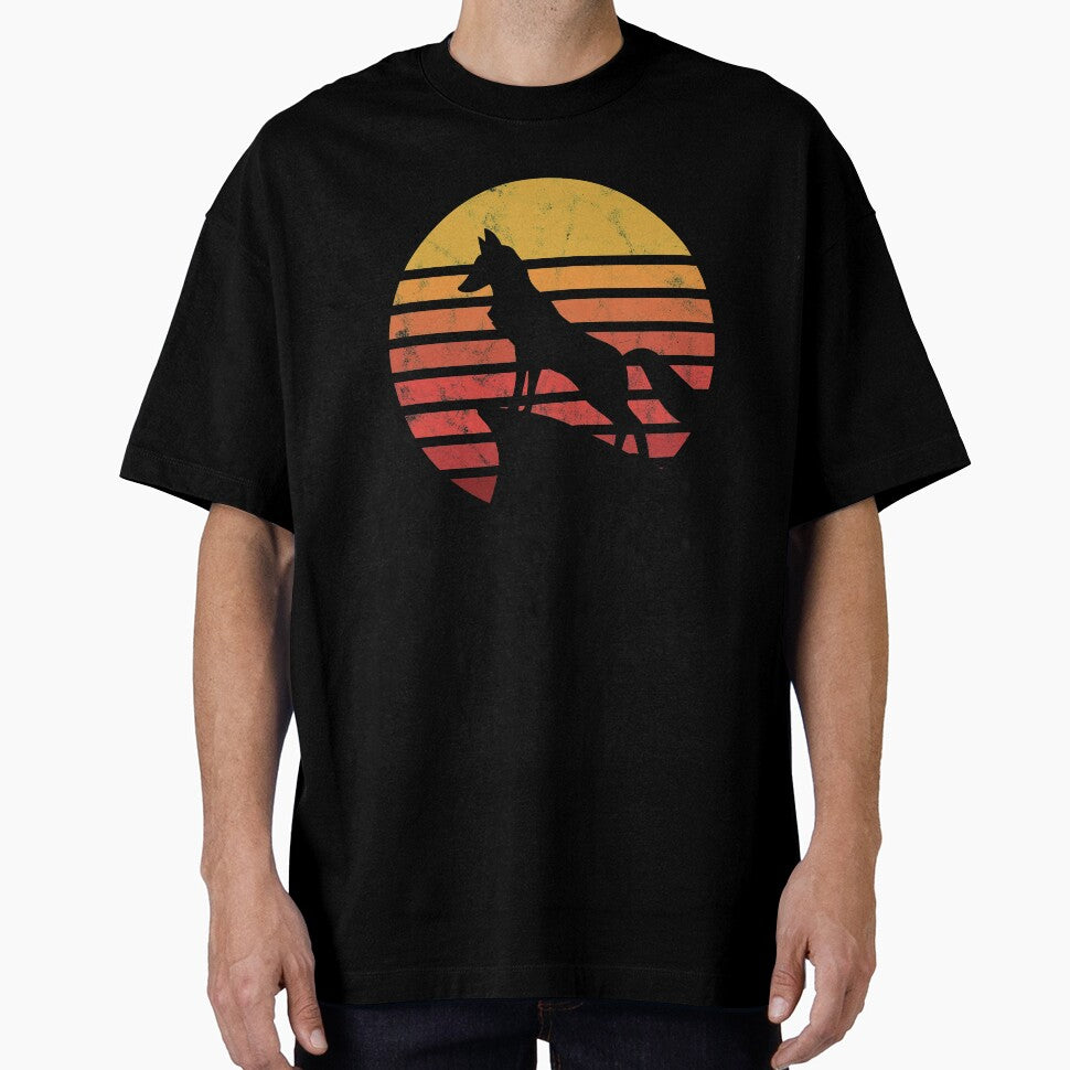 Vintage Fox Under The Sunset by cartoonice T-Shirts, Hoodie, Sweatshirt | BlankRebels.com (Image 1)