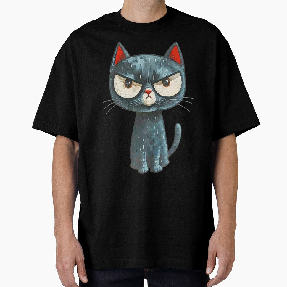 Grumpy Little Overlord – Angry Cute Cat for Cat Lovers with Attitude Design for Shirts, Stickers, Mugs & More... (Image 1)