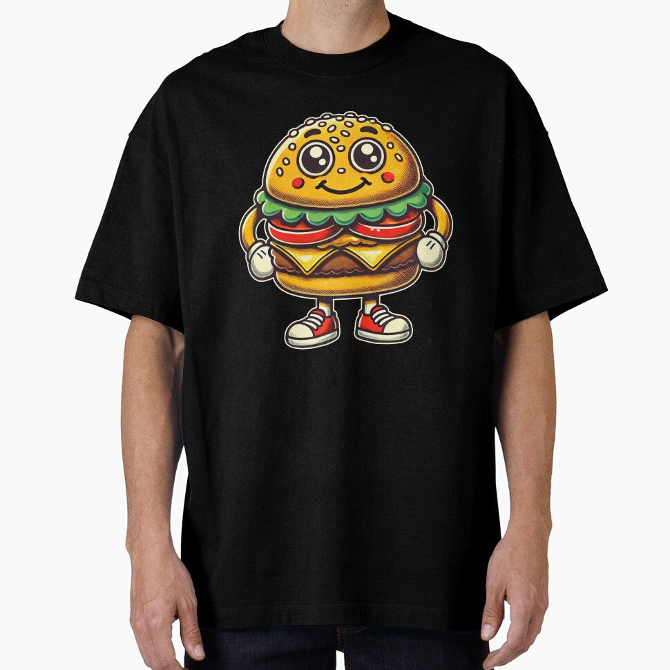 Hamburger Funny Retro Hamburger Lover by BlueBerry-Pengu T-Shirts, Hoodie, Sweatshirt | BlankRebels.com (Image 1)