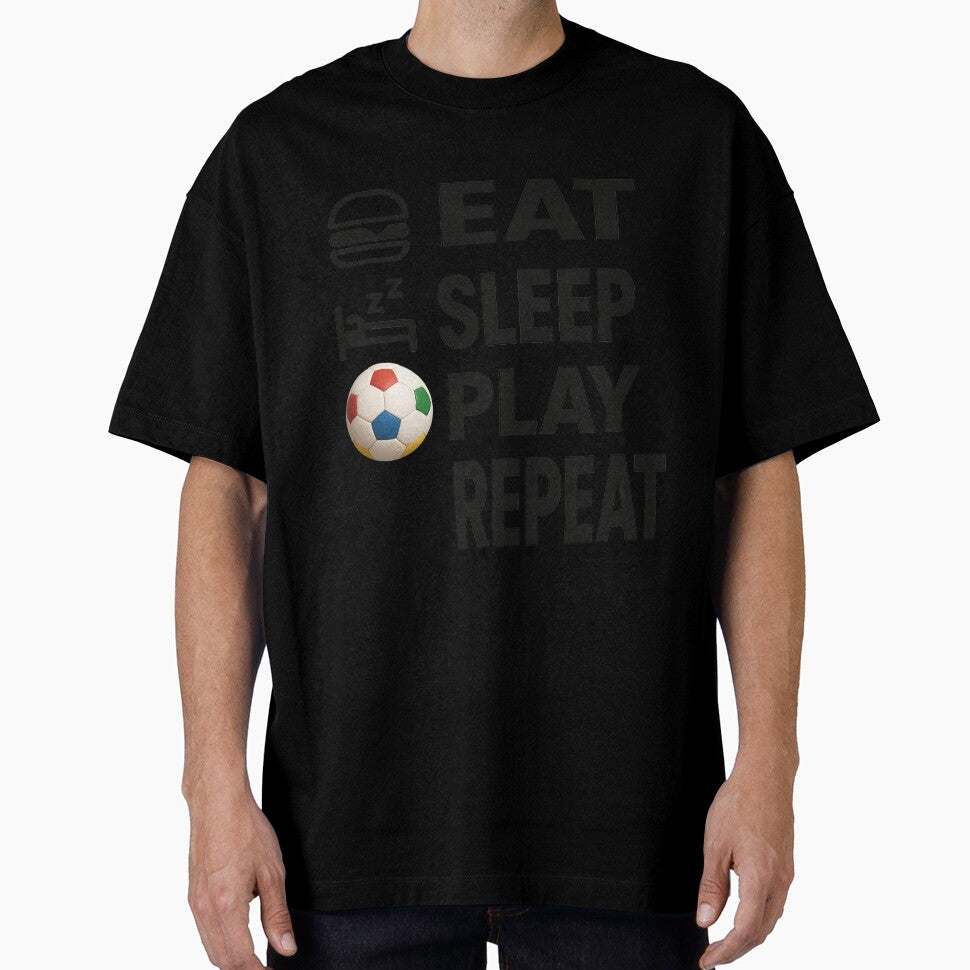 Eat Sleep Play Repeat Soccer by martin&matt artwork