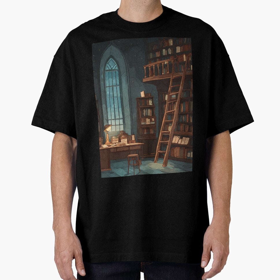 Cozy Vintage Library by bapupa T-Shirts, Hoodie, Sweatshirt | BlankRebels.com (Image 1)