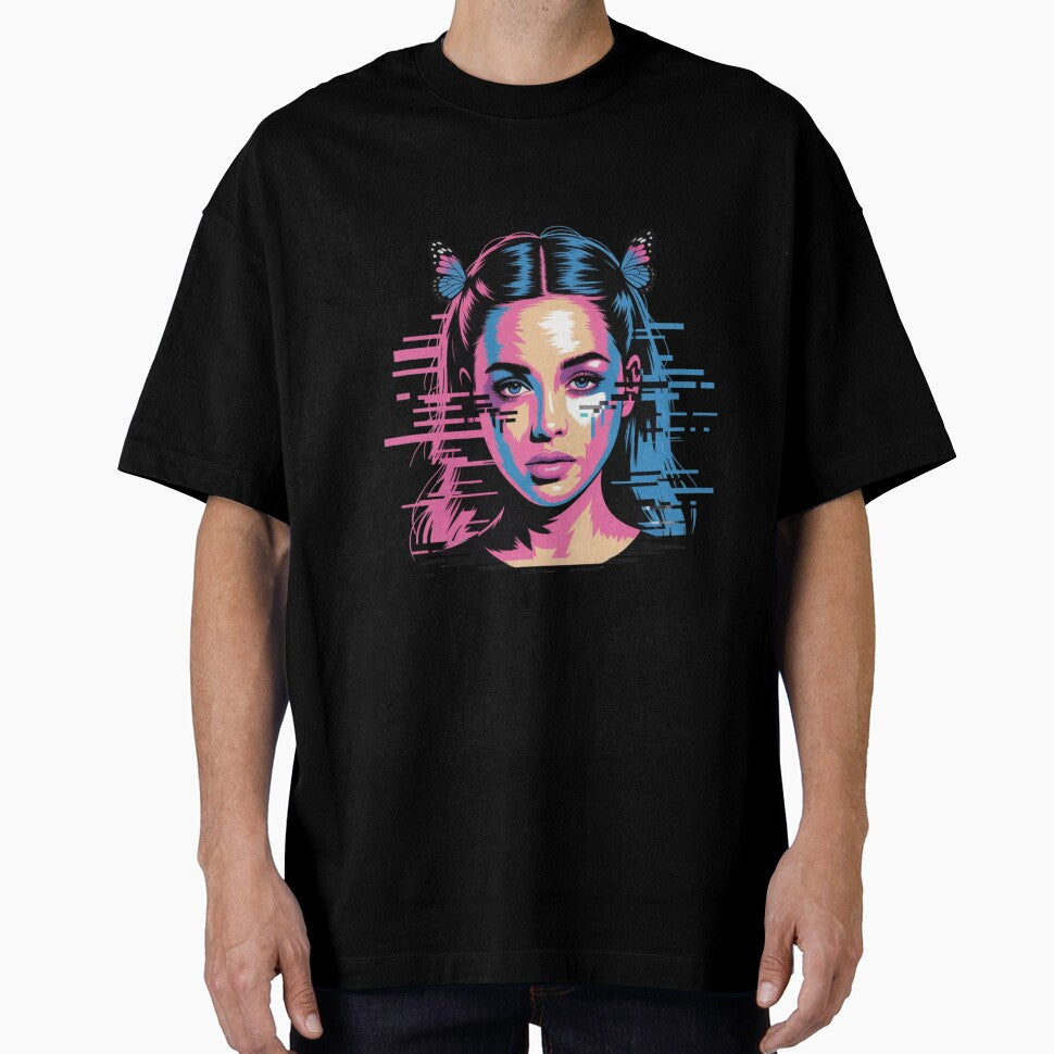 Cyber Glitch Butterfly Tears – Y2K AIM Portrait by mo-carnival T-Shirts, Hoodie, Sweatshirt | BlankRebels.com (Image 1)