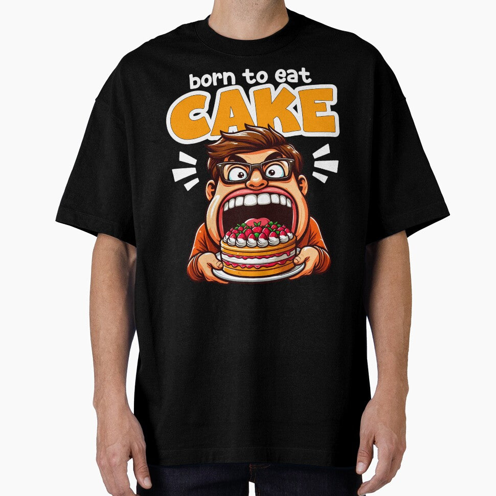 BORN TO EAT CAKE - BIRTHDAY GIFT by KEF Custom T-Shirts, Hoodie, Sweatshirt | BlankRebels.com (Image 1)
