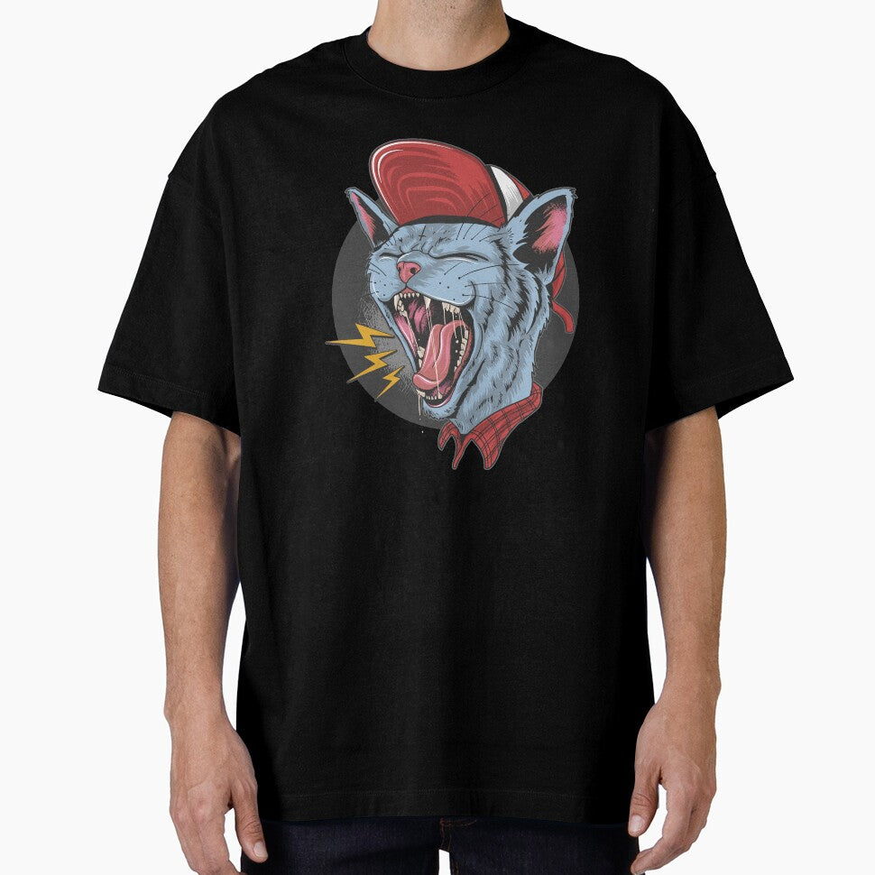 Cat screaming rock 'n' roll by kalud-zoldyck T-Shirts, Hoodie, Sweatshirt | BlankRebels.com (Image 1)