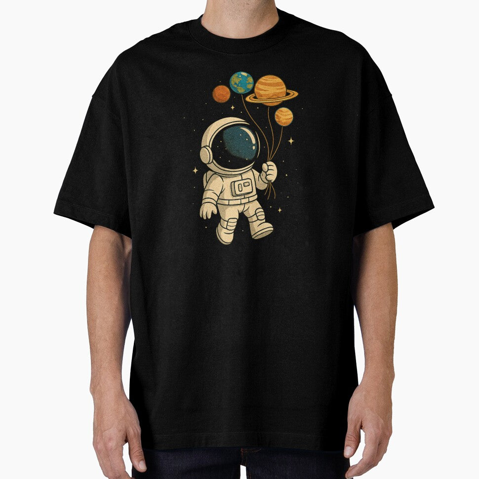 “Cosmic Journey – Astronaut with Planet Balloons” by DailyVibesCo T-Shirts, Hoodie, Sweatshirt | BlankRebels.com (Image 1)