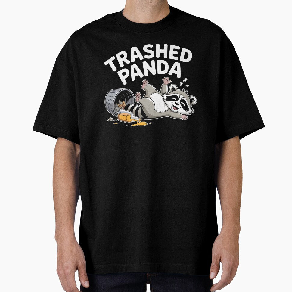 Trashed Panda Drunk Raccoon – Playful Trash Panda Meme Design by Redgiant87x T-Shirts, Hoodie, Sweatshirt (Image 1)
