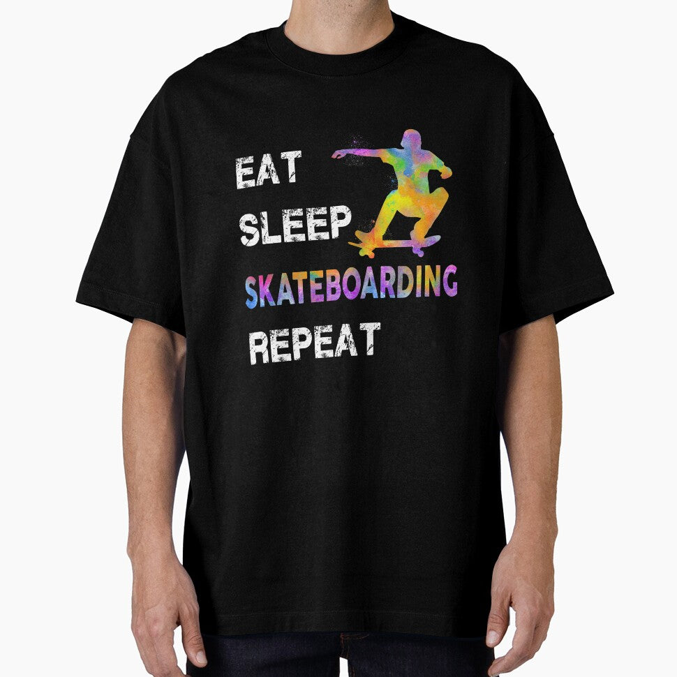 Eat Sleep Skateboarding Repeat by SweetTea4U T-Shirts, Hoodie, Sweatshirt | BlankRebels.com (Image 1)