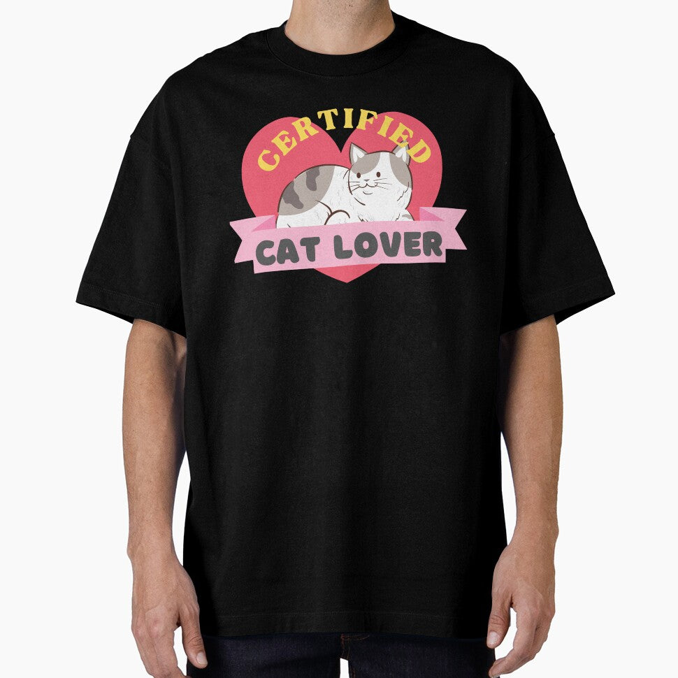 Certified Cat Lover with a Cute Cat by quinellie T-Shirts, Hoodie, Sweatshirt | BlankRebels.com (Image 1)