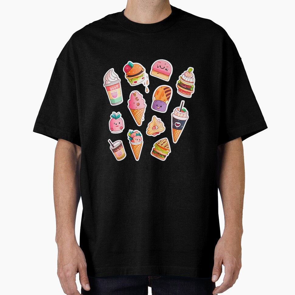 #2 Cute happy food sticker pack by KawaiiFoodArt T-Shirts, Hoodie, Sweatshirt | BlankRebels.com (Image 1)