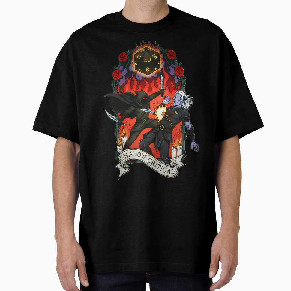 Shadow Critical Rogue - Nat 20 Sneak Attack by CoffinsArt T-Shirts, Hoodie, Sweatshirt | BlankRebels.com (Image 1)