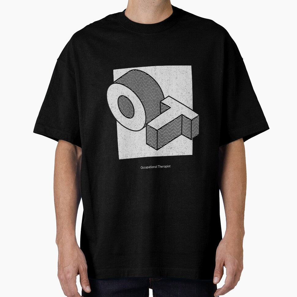 OT Occupational Therapist Geometric Letters Graphic Tee by FreshMedThreads Hoodie, Sweatshirt | BlankRebels.com (Image 1)