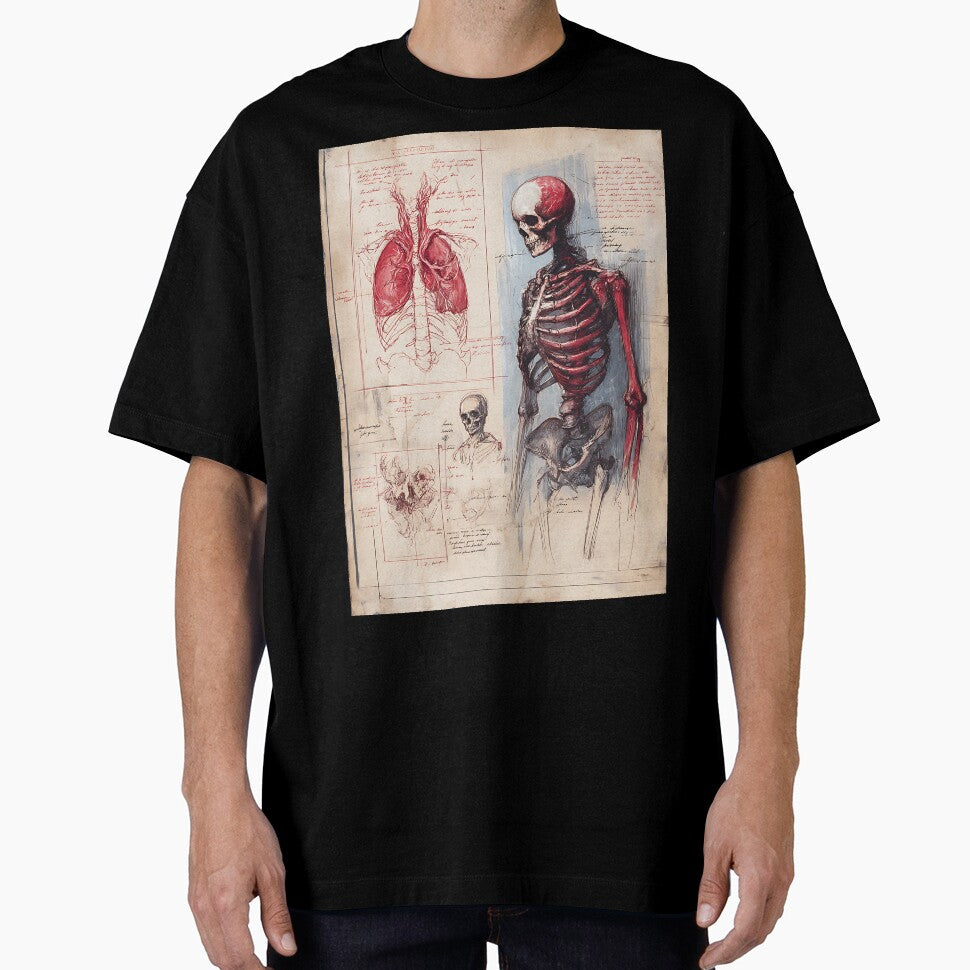 Dark Academia: Detailed Scientific Anatomical Diagram by bapupa T-Shirts, Hoodie, Sweatshirt | BlankRebels.com (Image 1)