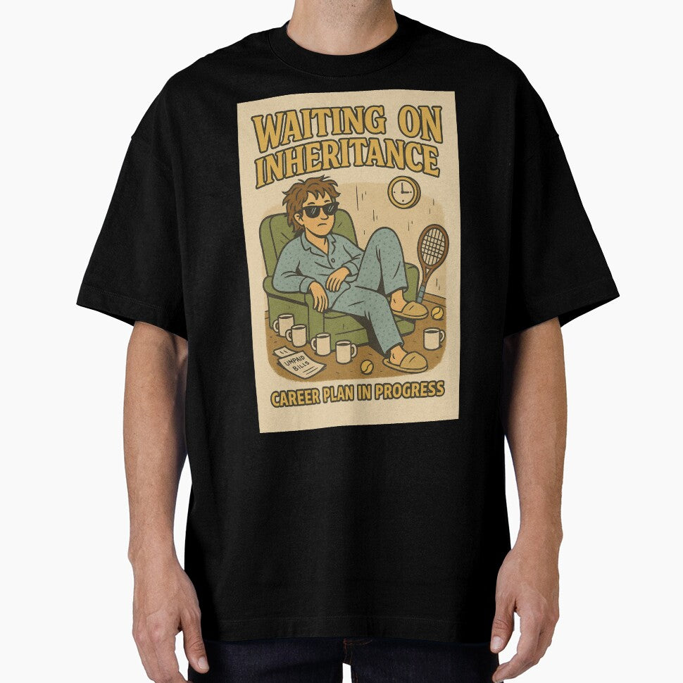 WAITING ON INHERITANCE – Sarcastic Vintage Life Plan by NotSoGuilty T-Shirts, Hoodie, Sweatshirt | BlankRebels.com (Image 1)