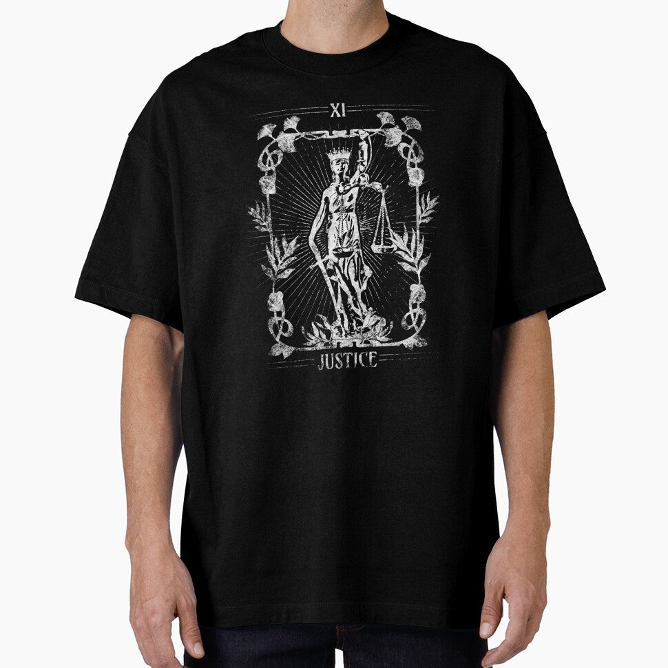 Justice Tarot Card Vintage Gothic Retro Style by taaddison50 T-Shirts, Hoodie, Sweatshirt | BlankRebels.com (Image 1)