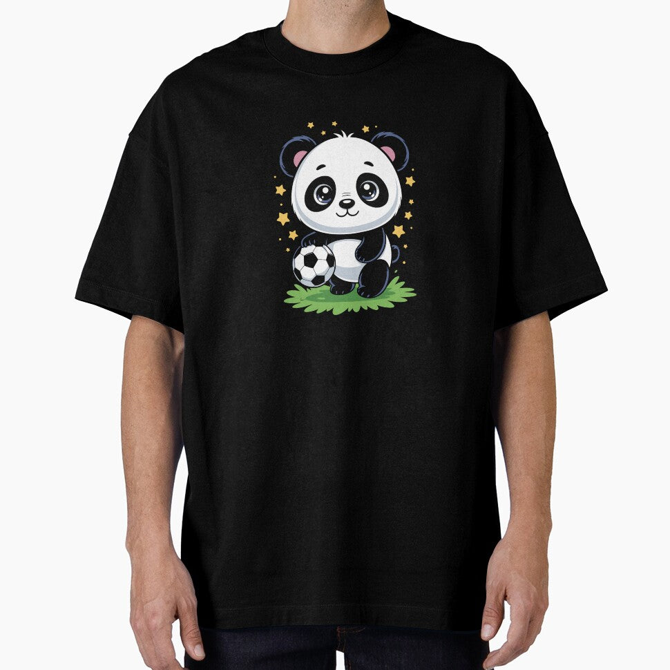 Panda Holding Soccer Ball by jkrphoto