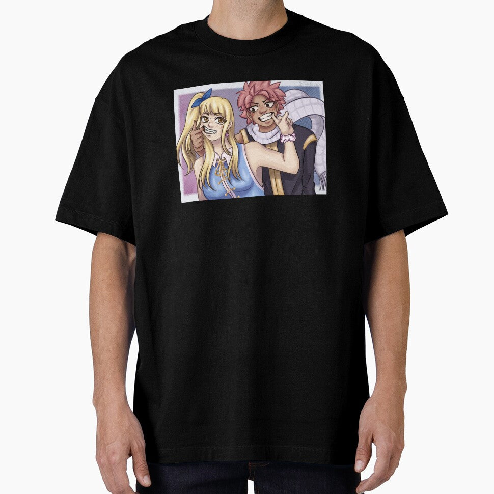 Lucy and Natsu - Fairy tail by TanukiArt-0o0 T-Shirts, Hoodie, Sweatshirt | BlankRebels.com (Image 1)