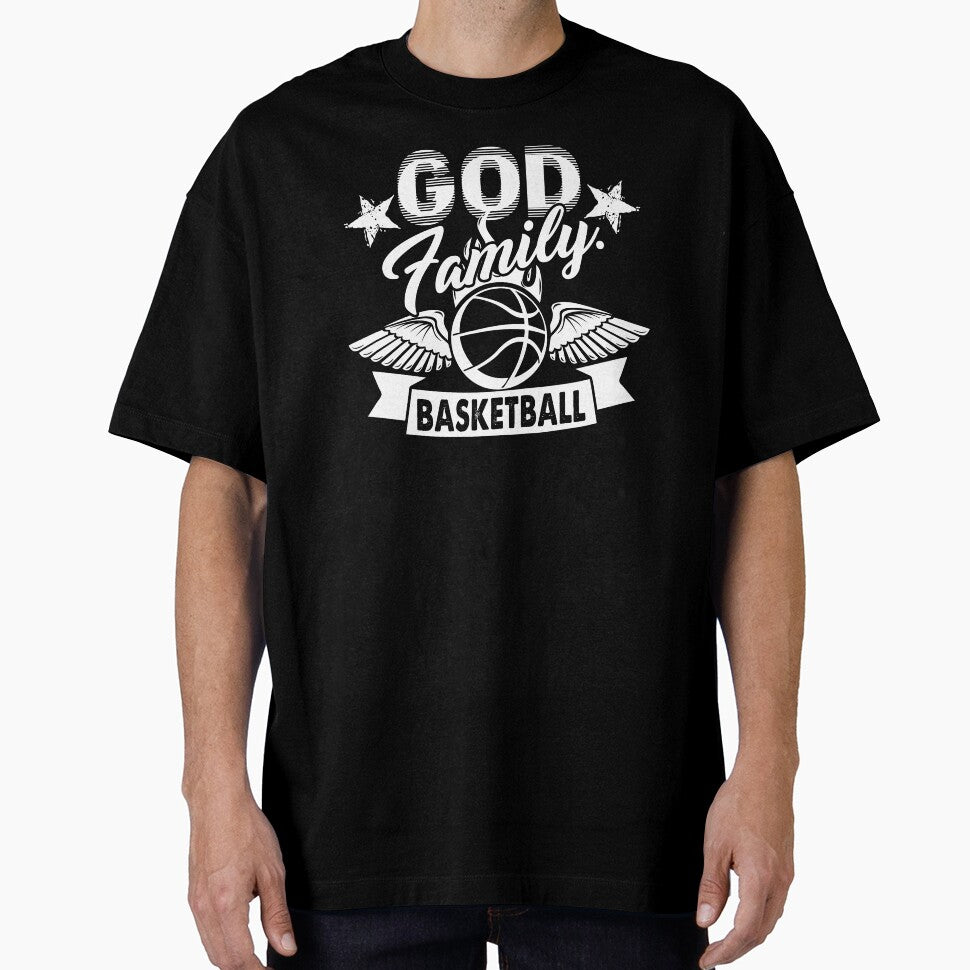God Family And Basketball by UnknownArtistt T-Shirts, Hoodie, Sweatshirt | BlankRebels.com (Image 1)