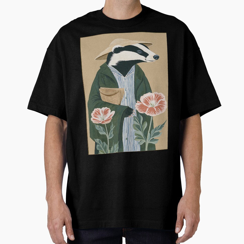 The Cozy Cottagecore Badger by bapupa T-Shirts, Hoodie, Sweatshirt | BlankRebels.com (Image 1)
