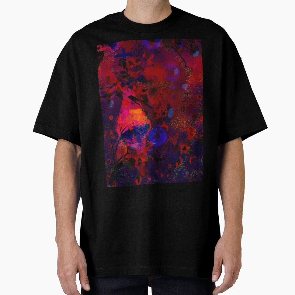 Abstract botanical in burning red by BatNature T-Shirts, Hoodie, Sweatshirt | BlankRebels.com (Image 1)