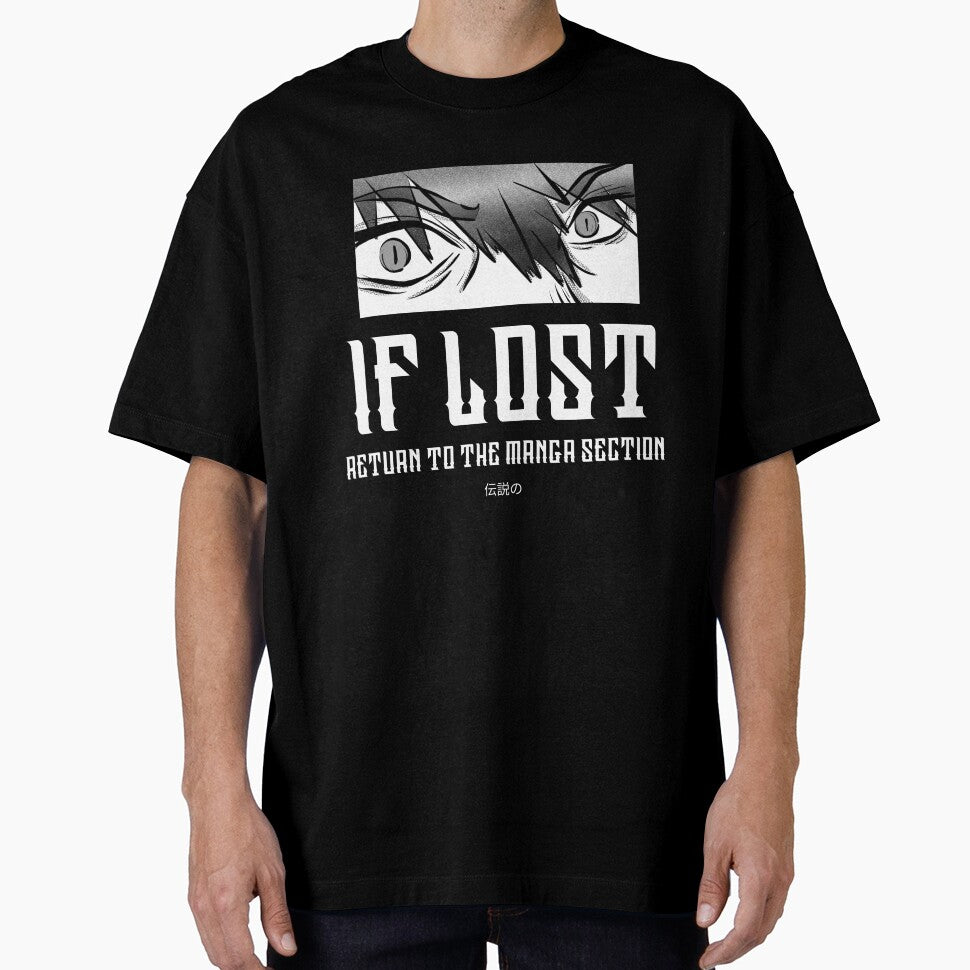 If Lost, Return To The Manga Section by HESEDcreates T-Shirts, Hoodie, Sweatshirt | BlankRebels.com (Image 1)
