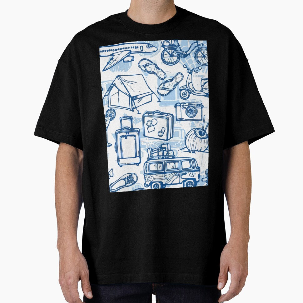 travel pattern by zaher97 T-Shirts, Hoodie, Sweatshirt | BlankRebels.com (Image 1)