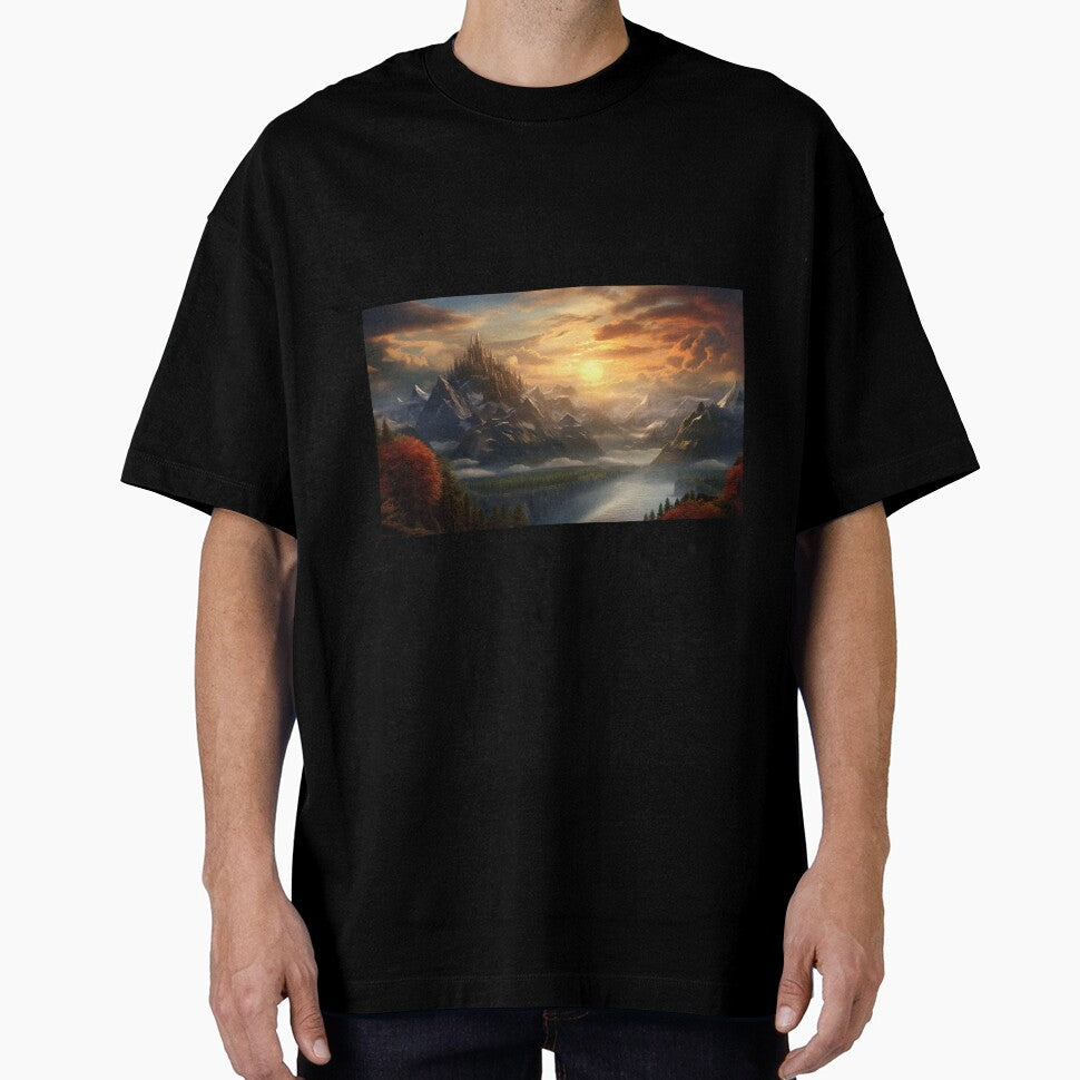 Fantasy Landscape Frozen Castle T-Shirts, Hoodie, Sweatshirt