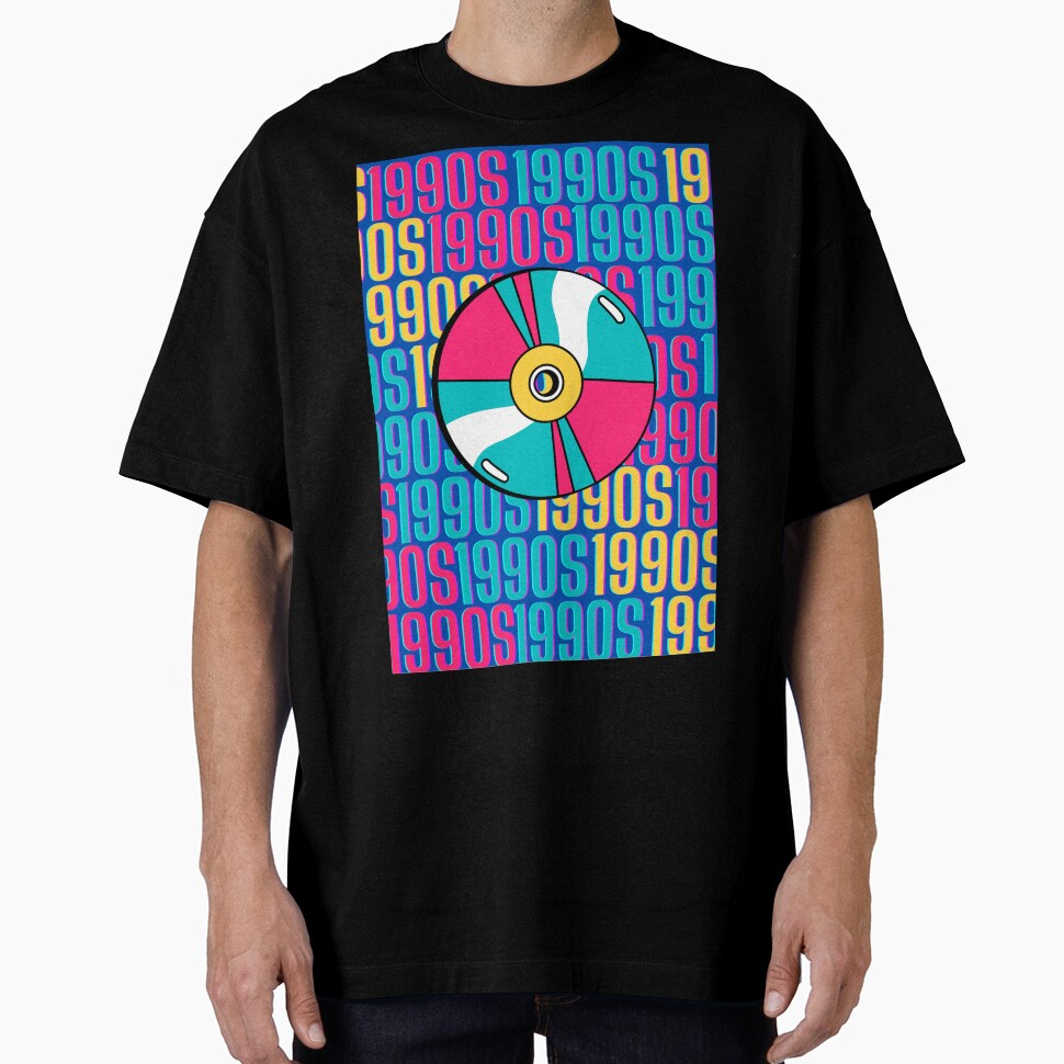 1990s retro design 2 - Dark Blue Background by PunjabanJatti T-Shirts, Hoodie, Sweatshirt | BlankRebels.com (Image 1)