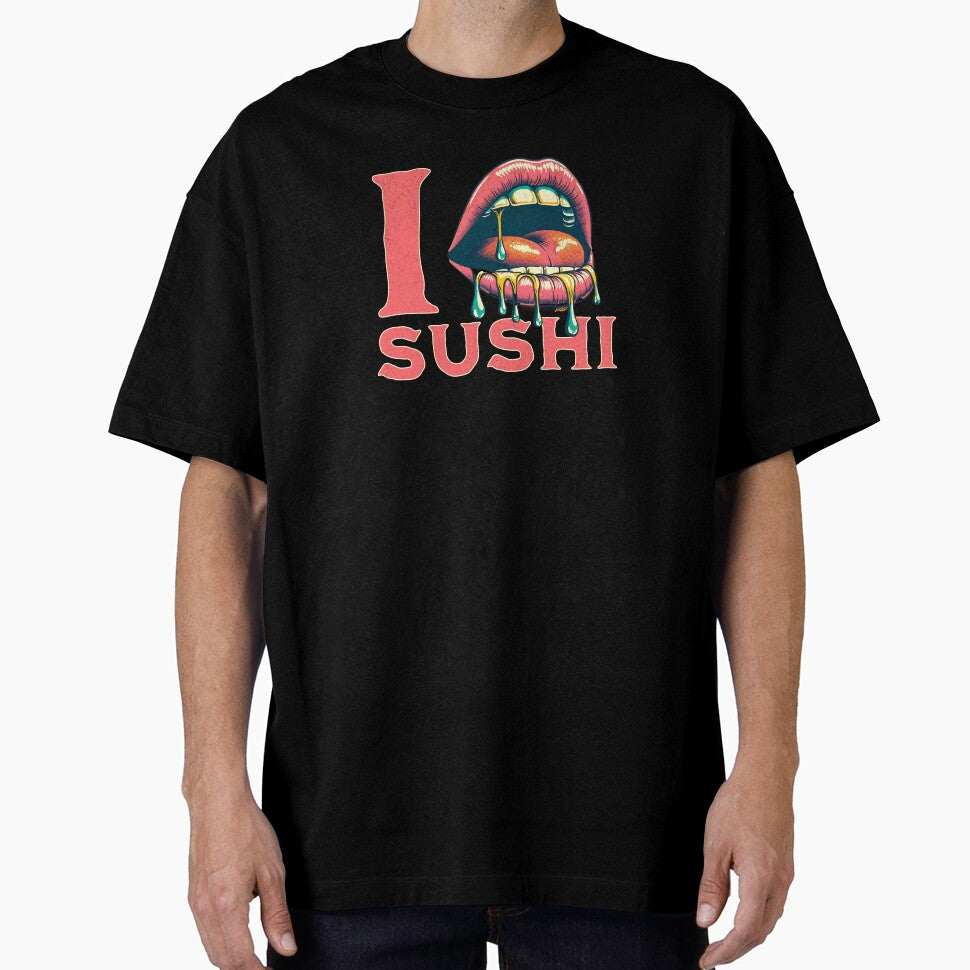 I LOVE SUSHI by Retro-Rebellion T-Shirts, Hoodie, Sweatshirt | BlankRebels.com (Image 1)