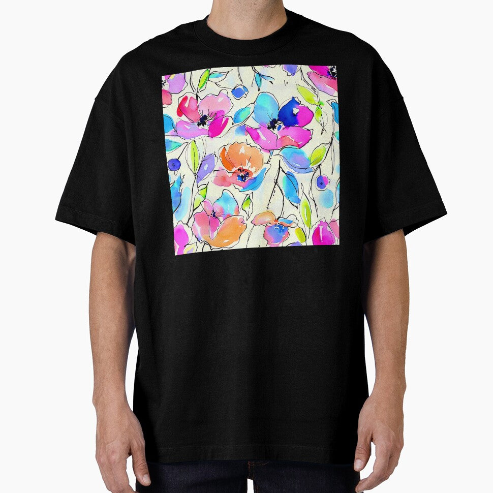 Sophisticated Floral Modern Abstract Art With Watercolor Aesthetic by DEC02 T-Shirts, Hoodie, Sweatshirt (Image 1)