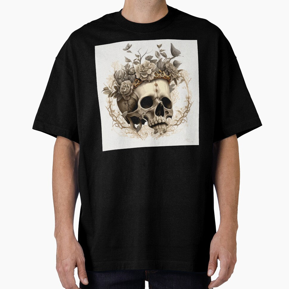 Flowery skull by Nickyvb T-Shirts, Hoodie, Sweatshirt | BlankRebels.com (Image 1)