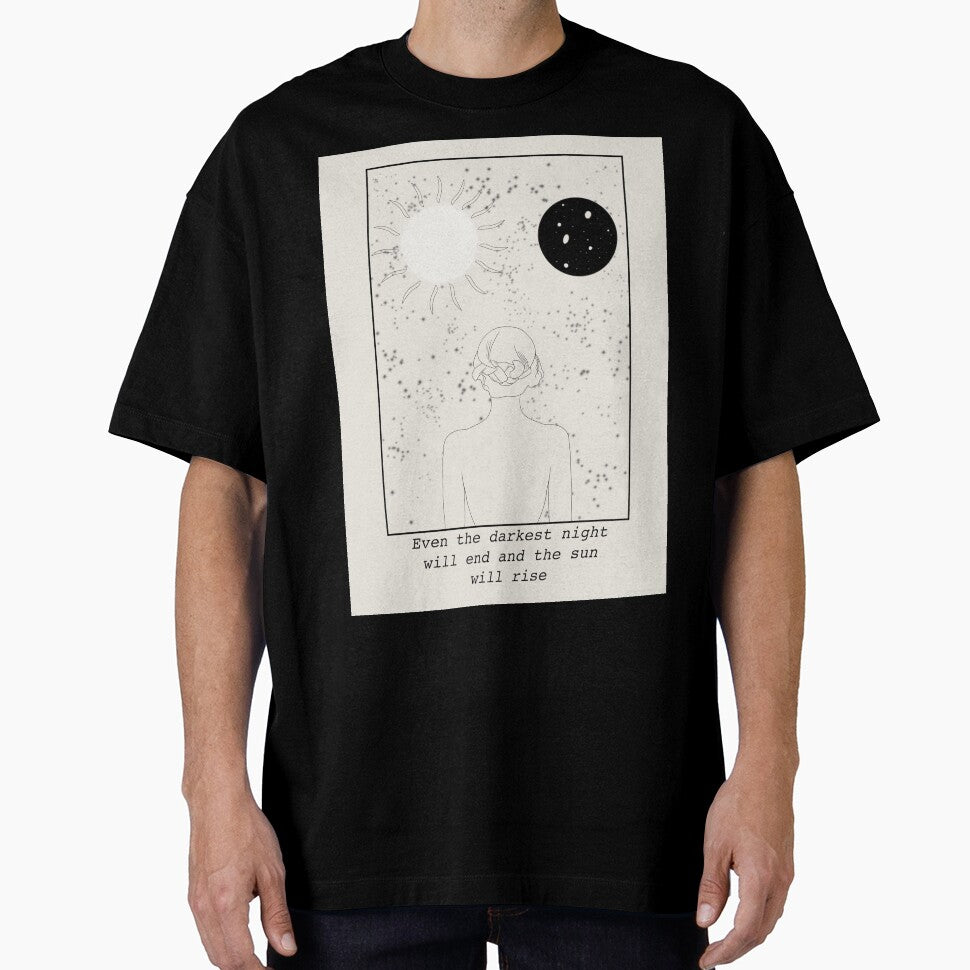 Minimal Dark Academia Starry Night Poster by SamanthaDrage T-Shirts, Hoodie, Sweatshirt | BlankRebels.com (Image 1)