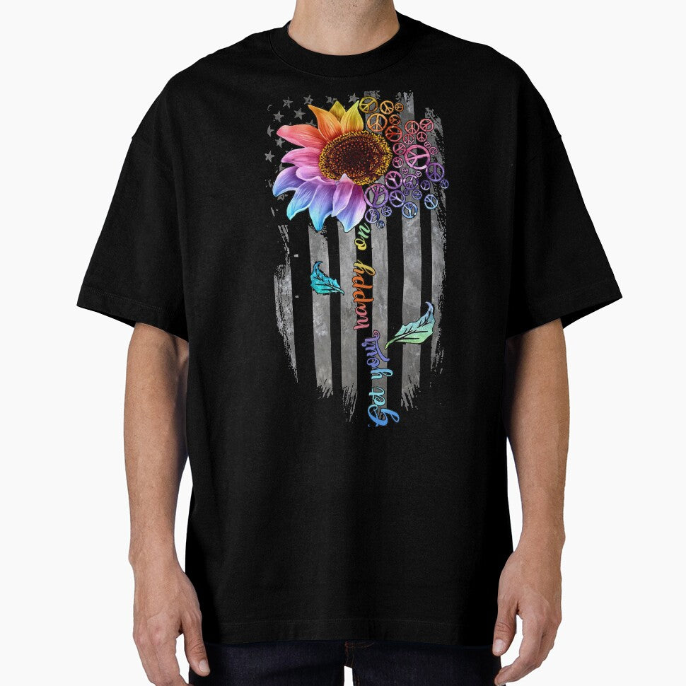 Hippie Flag by speakupandshine T-Shirts, Hoodie, Sweatshirt | BlankRebels.com (Image 1)