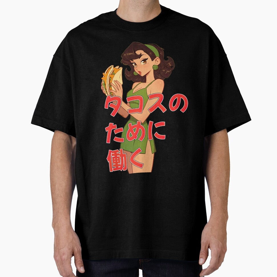 Will work for taco's  (jap) by obstinator T-Shirts, Hoodie, Sweatshirt | BlankRebels.com (Image 1)