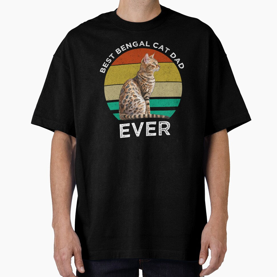 Best Bengal Cat Dad Ever by Cat Lady Designs T-Shirts, Hoodie, Sweatshirt | BlankRebels.com (Image 1)